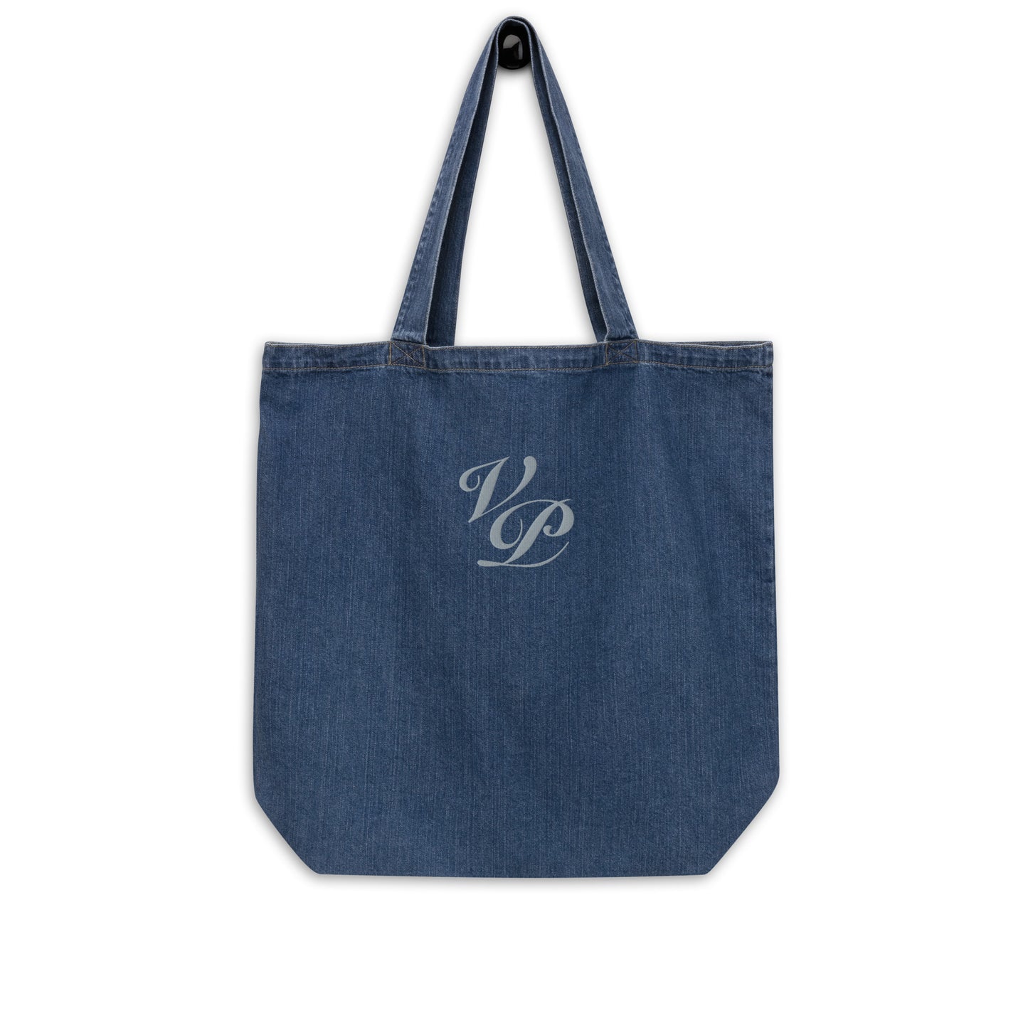 VP Organic Denim Tote Bag Grey Stitch