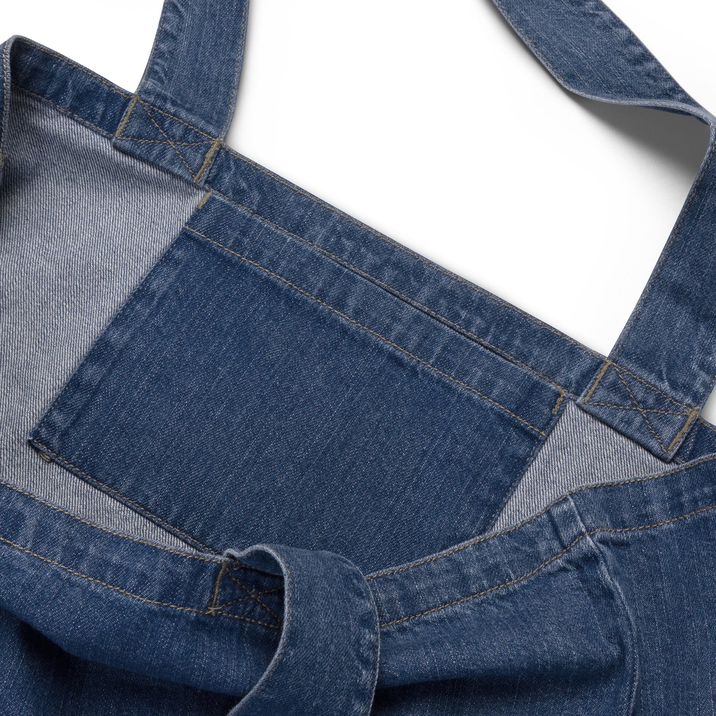 VP Organic Denim Tote Bag Grey Stitch