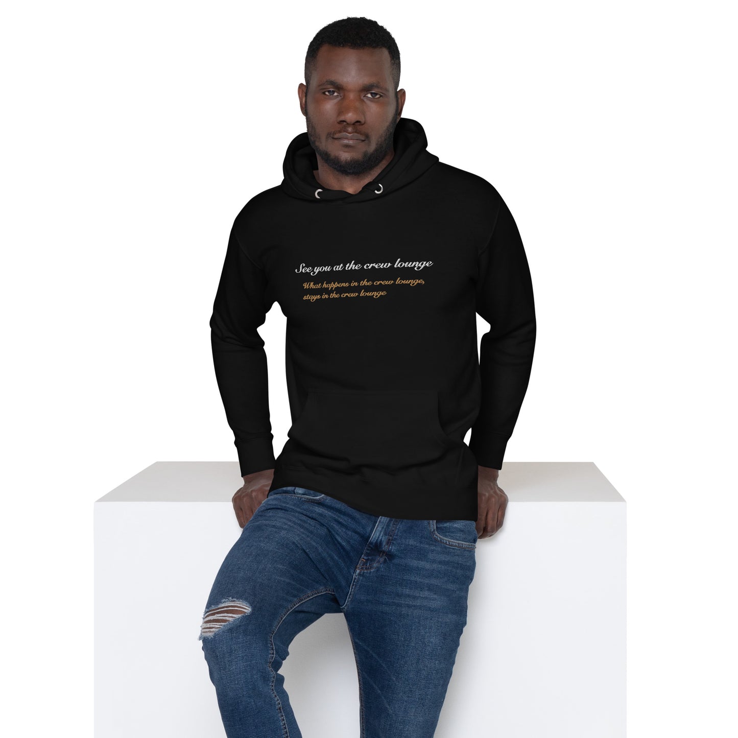 “What happens at the crew lounge, stays at the crew lounge” Unisex Hoodie