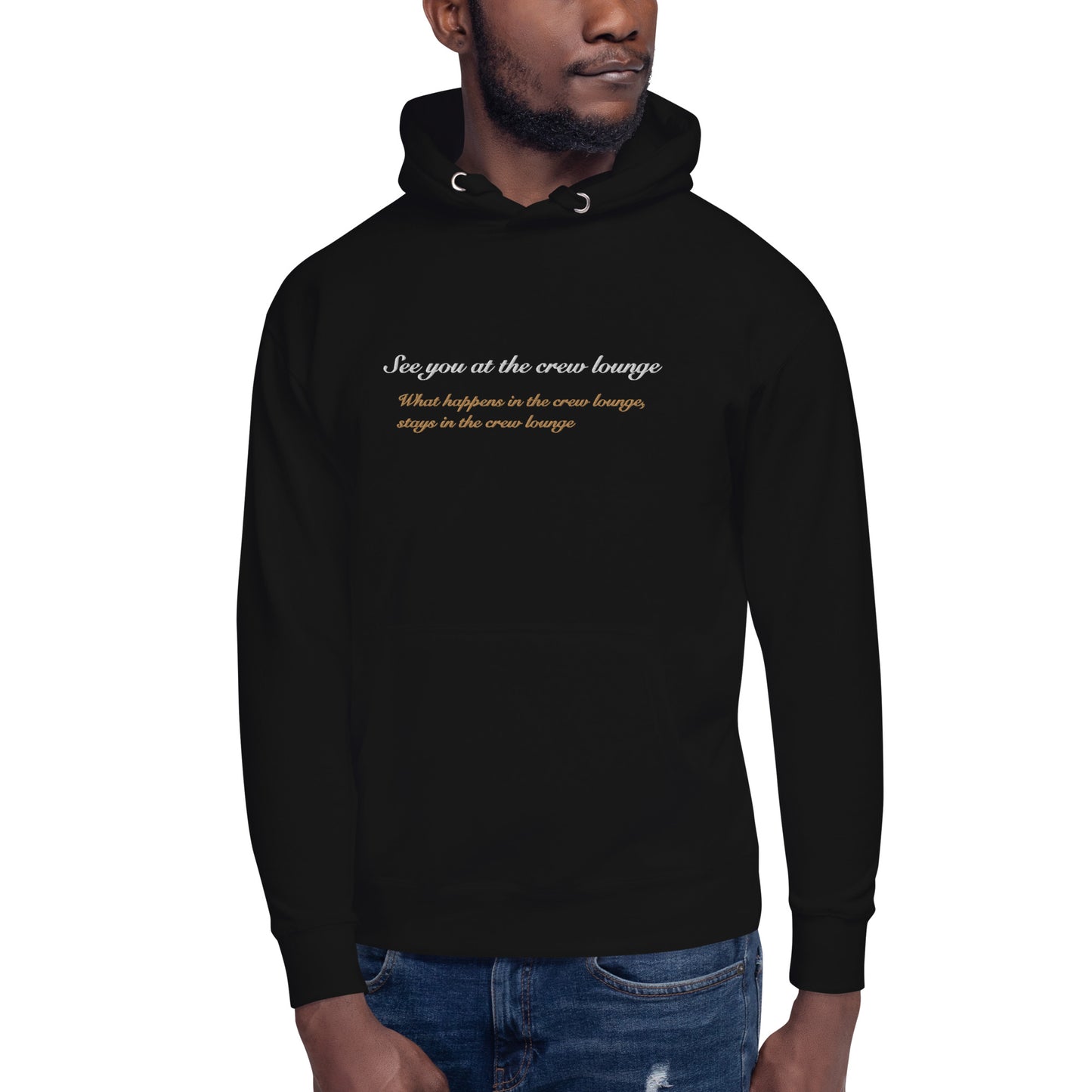 “What happens at the crew lounge, stays at the crew lounge” Unisex Hoodie