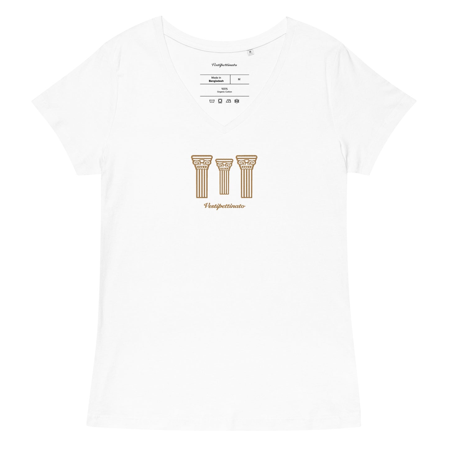 Roman Pillar Women’s Fitted V-neck T-shirt